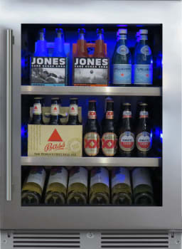 XO XOU24BCGSX - 24" Beverage Center, Stainless Steel Glass, Field Reversible Door