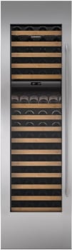 Sub-Zero 7025387 - Stainless Steel Wine Storage Door Panel with Tubular Handle and 6" Toe Kick - Left Hinge
