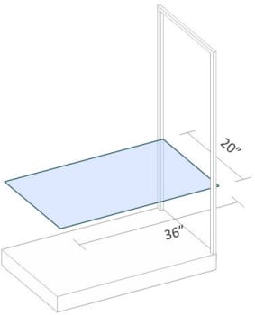 Futuro Futuro ACGLASSEUROSHELF - Shelf Glass Panel