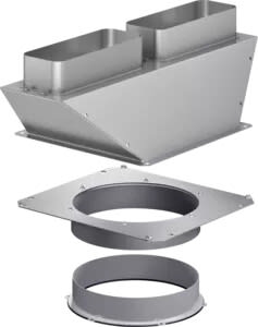 Gaggenau AD704050 - Air Collector Box for 2 Flat Ducts for AL400 Retractable Downdraft