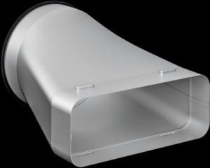 Gaggenau AD854041 - Flat Duct Adapter Round, DN 150 Flat / Round, Metal