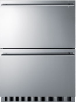 Summit ADRD24 - 24 Inch Built-In Double Drawer Refrigerator