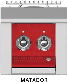 Hestan AEB2CPRD - Color Control Panel for Double Side Burner in Red