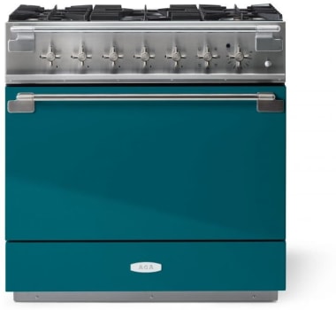 AGA Elise Series SoHo Collection AEL361DFSAL - 36 Inch Freestanding Dual Fuel Range with 5 Sealed Burners in Front View