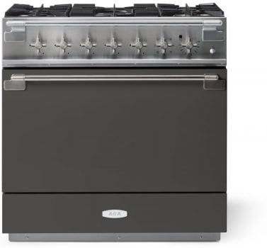 AGA Elise Series SoHo Collection AEL361DFSLT - 36 Inch Freestanding Dual Fuel Range with 5 Sealed Burners in Front View