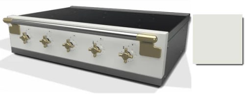 AGA Elise Series AEL361INRTABWHT - 36 Inch Induction Rangetop in Angle View
