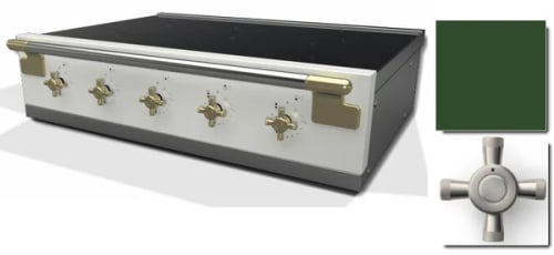 AGA Elise Series AEL361INRTCWG - 36 Inch Induction Rangetop in Angle View