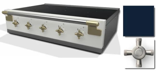 AGA Elise Series AEL361INRTIND - 36 Inch Induction Rangetop in Angle View