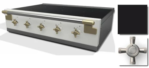 AGA Elise Series AEL361INRTMBL - 36 Inch Induction Rangetop in Angle View