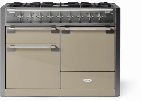 AGA AEL481DFFWN 48 Inch Freestanding Dual Fuel Range with 5 Sealed
