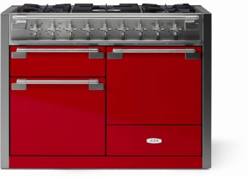 AGA Elise Series SoHo Collection AEL481DFPCR - 48 Inch Freestanding Dual Fuel Range with 5 Sealed Burners in Front View