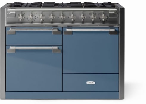 AGA AEL481DFSTB 48 Inch Freestanding Dual Fuel Range with 5 Sealed
