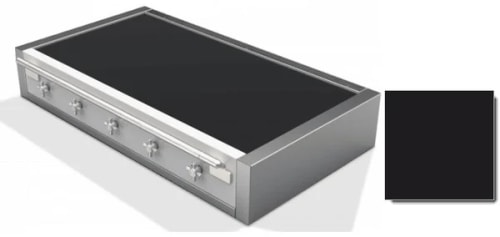 AGA Elise Series AEL481INRTMBL - 48 Inch Induction Rangetop in Angle View, Color Displayed: Stainless Steel