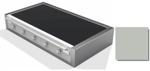 AGA Elise Series AEL481INRTSS - 48 Inch Induction Rangetop in Angle View, Color Displayed: Stainless Steel