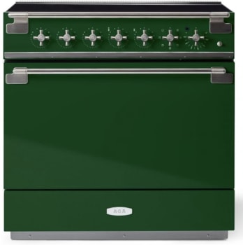 AGA Elise Series Classic Color Collection AEL361INABCWG - AGA 36 Inch Freestanding Induction Range Antique Brass Trim