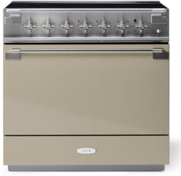 AGA Elise Series SoHo Collection AEL361INABFWN - AGA 36 Inch Freestanding Induction Range Antique Brass Trim