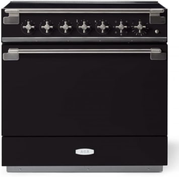 AGA Elise Series Classic Color Collection AEL361INABMBL - AGA 36 Inch Freestanding Induction Range Antique Brass Trim