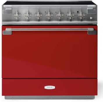 AGA Elise Series SoHo Collection AEL361INABPCR - AGA 36 Inch Freestanding Induction Range Antique Brass Trim