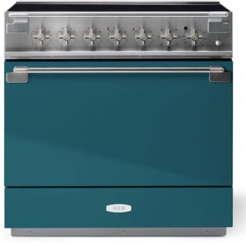 AGA Elise Series SoHo Collection AEL361INABSAL - AGA 36 Inch Freestanding Induction Range Antique Brass Trim