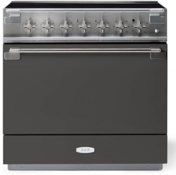 AGA Elise Series SoHo Collection AEL361INABSLT - AGA 36 Inch Freestanding Induction Range Antique Brass Trim