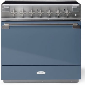 AGA Elise Series SoHo Collection AEL361INABSTB - AGA 36 Inch Freestanding Induction Range Antique Brass Trim