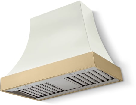AGA Cascade Classic AH3630CACWHTBBNB - 36 Inch Concave Wall Mount Hood (No Banding)