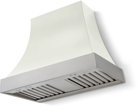 AGA Cascade Classic AH3630CACWHTBNNB - 36 Inch Concave Wall Mount Hood (No Banding)
