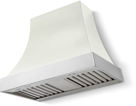 AGA Cascade Classic AH3630CACWHTPCNB - 36 Inch Concave Wall Mount Hood (No Banding)