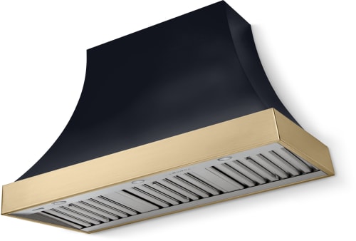 AGA Cascade Classic AH4830CACBLKBBNB - 48 Inch Concave Wall Mount Hood (No Banding)