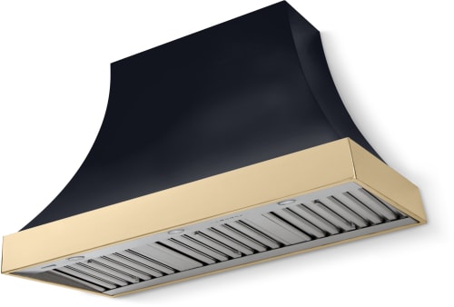 AGA Cascade Classic AH4830CACBLKPBNB - 48 Inch Concave Wall Mount Hood (No Banding)