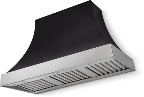 AGA Cascade Series AH4830CACMBLBNNB - 48 Inch Concave Wall Mount Hood in Front View without Banding