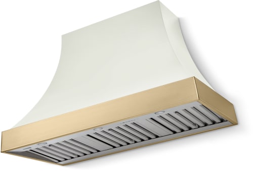AGA Cascade Classic AH4830CACWHTBBNB - 48 Inch Concave Wall Mount Hood (No Banding)