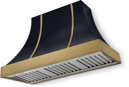 AGA Classic Color Collection AH4830CACBLKAB - 48 Inch Concave Wall Mount Hood
