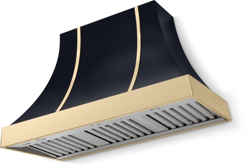 AGA Cascade Classic Color Collection AH4830CACBLKPB - 48 Inch Concave Wall Mount Hood