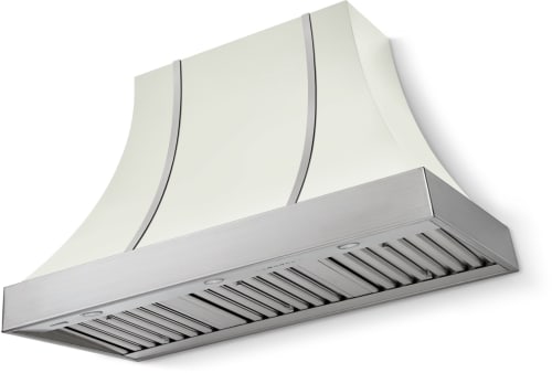 AGA Cascade Classic Color Collection AH4830CACWHTBN - 48 Inch Concave Wall Mount Hood