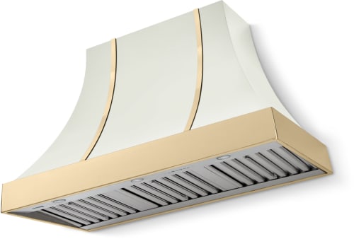 AGA Cascade Series AH4830CACWHTPB - 48 Inch Concave Wall Mount Hood