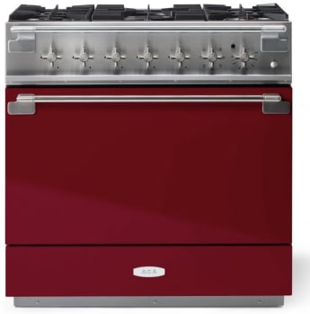 AGA Elise Series SoHo Collection AEL361DFABCNB - AGA 36 Inch Freestanding Dual Fuel Range Antique Brass Trim