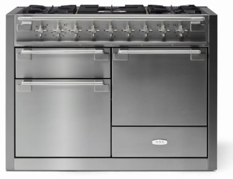 AGA Elise Series Classic Color Collection AEL481DFABSS - 48 Inch Freestanding Dual Fuel Range with 5 Sealed Burners