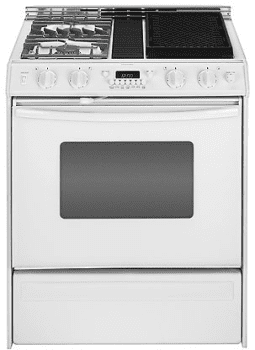 Amana AGDS902WW 30 Inch 3.7 Cu. Ft. Slide In Downdraft Gas Range w