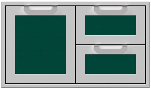 Hestan AGSDR36GR - 36 Inch Double Drawer and Storage Door Combination