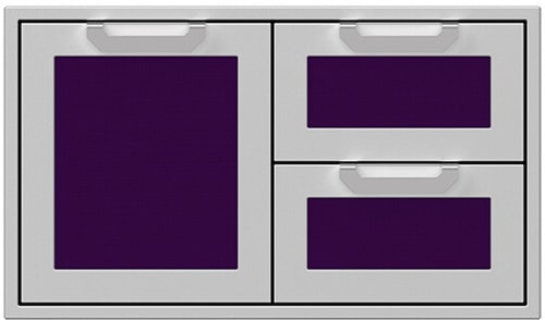 Hestan AGSDR36PP - 36 Inch Double Drawer and Storage Door Combination