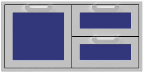 Hestan AGSDR42BU - 42 Inch Double Drawer and Storage Door Combination