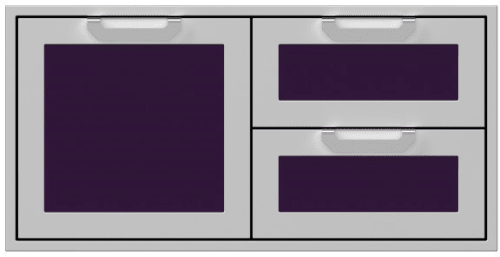 Hestan AGSDR42PP - 42 Inch Double Drawer and Storage Door Combination