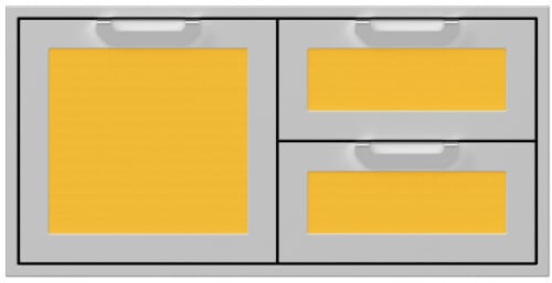 Hestan AGSDR42YW - 42 Inch Double Drawer and Storage Door Combination