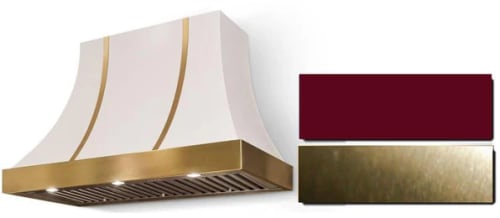 AGA Cascade SoHo Collection AH3630CACCNBAB - 36 Inch Concave Wall Mount Hood in Front View