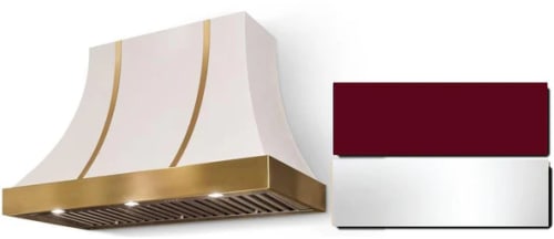 AGA Cascade SoHo Collection AH3630CACCNBPC - 36 Inch Concave Wall Mount Hood in Front View