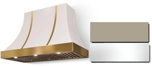 AGA Cascade SoHo Collection AH3630CACFWNPC - 36 Inch Concave Wall Mount Hood in Front View