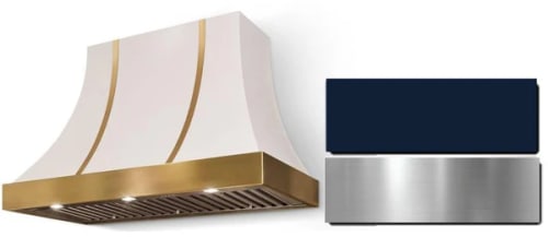 AGA Cascade Classic Color Collection AH3630CACINDBN - 36 Inch Concave Wall Mount Hood in Front View