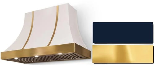 AGA Cascade Classic Color Collection AH3630CACINDPB - 36 Inch Concave Wall Mount Hood in Front View