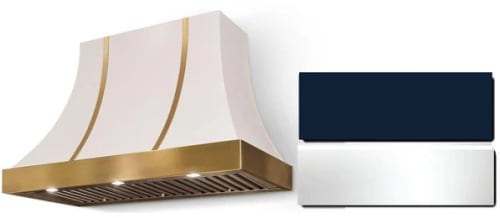 AGA Cascade Classic Color Collection AH3630CACINDPC - 36 Inch Concave Wall Mount Hood in Front View